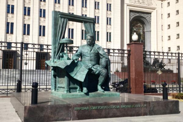 Monument to the Marshal of the Soviet Union, twice Hero of the Soviet Union A.M. Vasilevsky